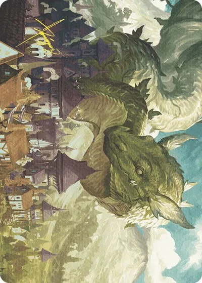 Beanstalk Wurm Art Card - Gold Stamped Signature