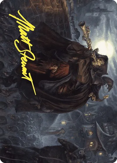 Totentanz, Swarm Piper Art Card - Gold Stamped Signature