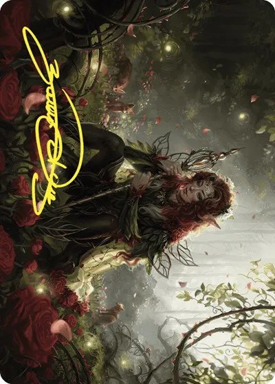 Yenna, Redtooth Regent Art Card - Gold Stamped Signature