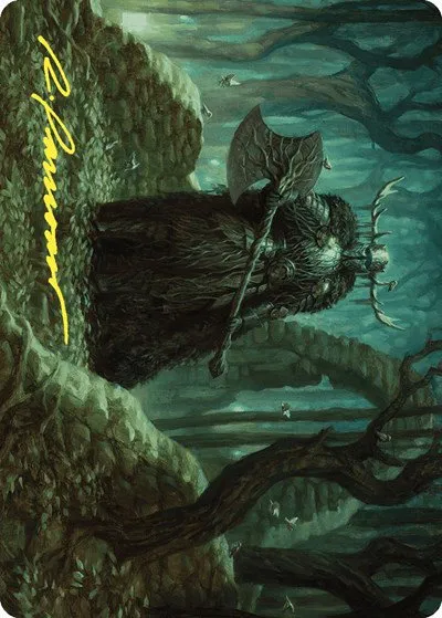 Mosswood Dreadknight Art Card - Gold Stamped Signature