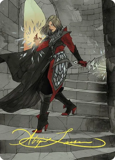 Rowan, Scion of War Art Card - Gold Stamped Signature