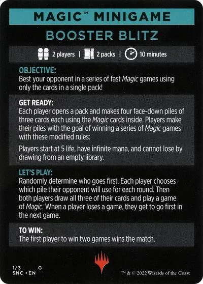 Magic Minigame: Booster Blitz - Normal Magic Minigame Booster 