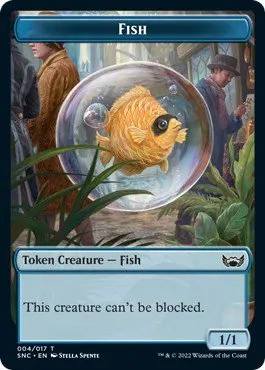 Fish // Dog Double-Sided Token