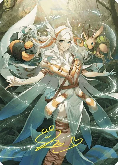Greater Auramancy Anime Art Card - Gold Stamped Signature