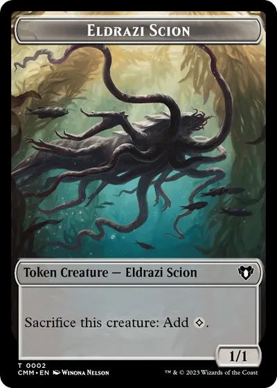 Eldrazi Scion // Elephant Double-Sided Token