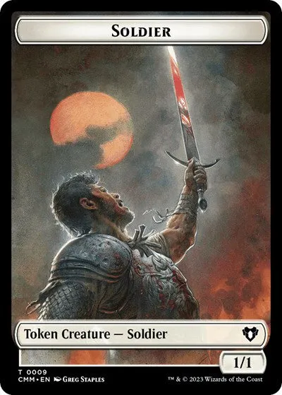 Soldier // Dragon (0020) Double-Sided Token