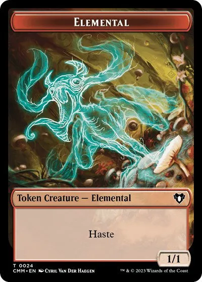 Elemental (0024) // Phyrexian Beast Double-Sided Token