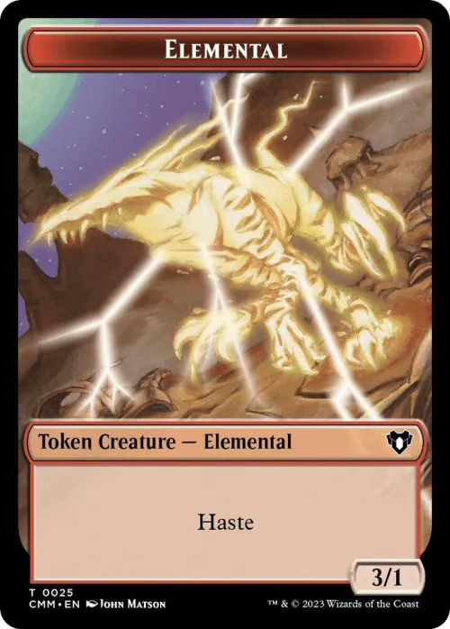 Elemental (0025) // Saproling Double-Sided Token