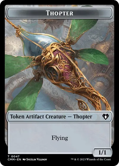 Thopter // Emblem - Daretti, Scrap Savant Double-Sided Token - Foil