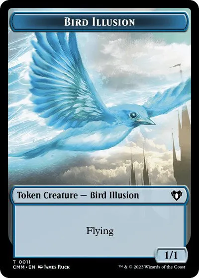 City's Blessing // Bird Illusion Double-Sided Token