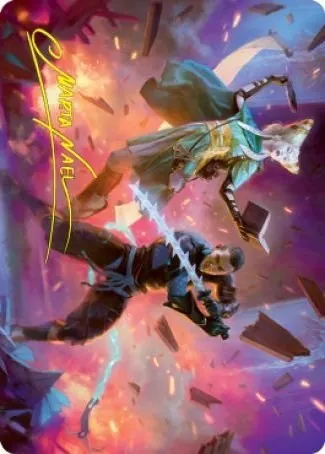 Explosive Entry Art Card - Gold Stamped Signature