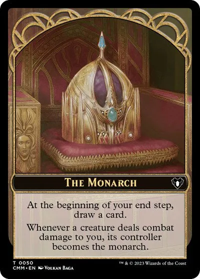 The Monarch // Elf Druid Double-Sided Token - Foil