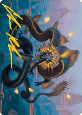 Ao, the Dawn Sky Art Card - Gold Stamped Signature