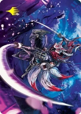 Blade-Blizzard Kitsune Art Card - Gold Stamped Signature