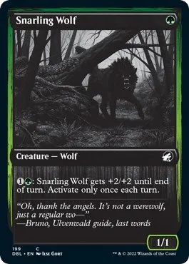 Snarling Wolf - Foil