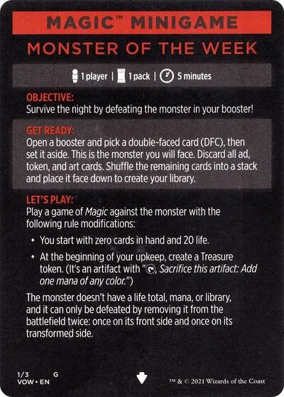 Magic Minigame: Monster of The Week - Normal Magic Minigame Monster 