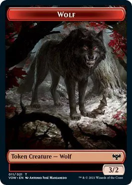 Wolf (011) // Human (010) Double-Sided Token
