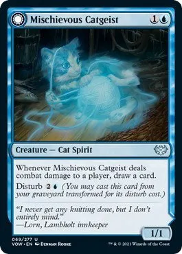 Mischievous Catgeist - Foil