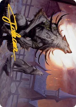 Lord of the Ulvenwald Art Card - Gold Stamped Signature