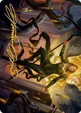 Sigarda, Champion of Light Art Card - Gold Stamped Signature