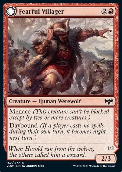 Fearful Villager - Foil