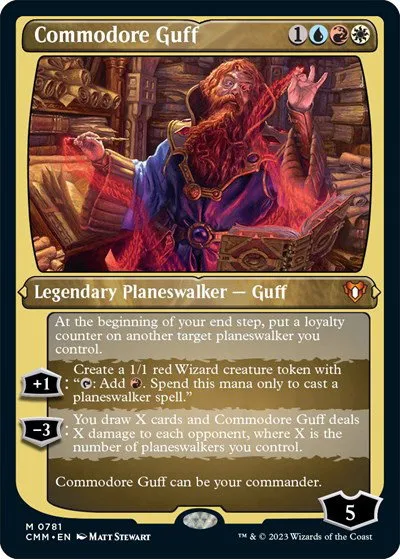 Commodore Guff (Display Commander) (Foil Etched) - Thick Stock