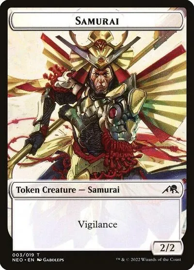 Samurai (003) // Construct (006) Double-sided Token - Foil