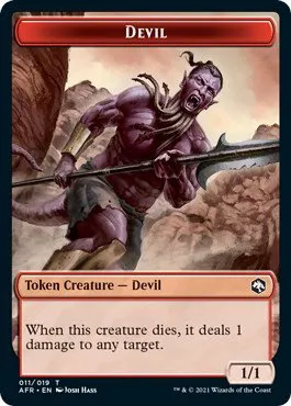 Devil // Icingdeath, Frost Tongue Double-Sided Token