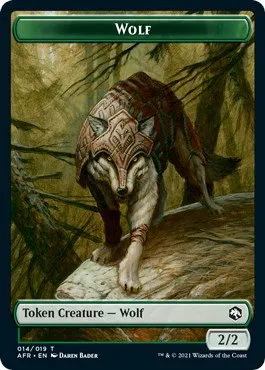 Wolf // Emblem - Mordenkainen Double-Sided Token