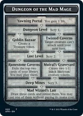 Dungeon of the Mad Mage // Goblin Double-Sided Token - Foil