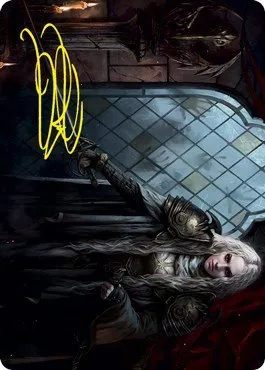 Thalia, Guardian of Thraben Art Card - Gold Stamped Signature