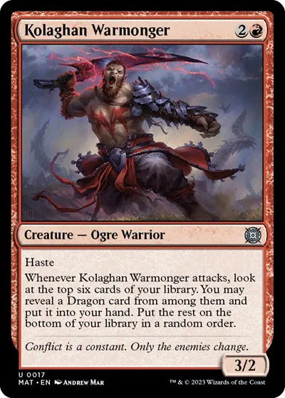 Kolaghan Warmonger - Foil