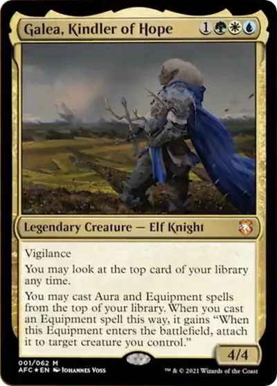 Galea, Kindler of Hope (Display Commander) - Thick Stock - Display Commander