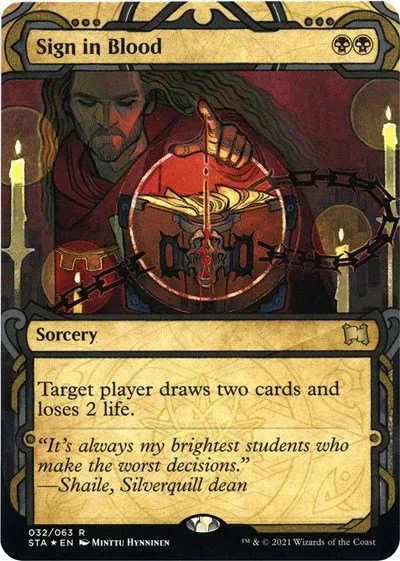 Sign in Blood - Foil Etched