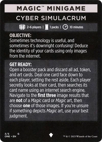 Magic Minigame: Cyber Simulacrum - Normal Magic Minigame Cyber Si