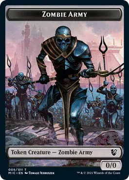 Zombie Army // Zombie (005) Double-Sided Token