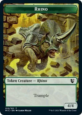 Rhino // Wolf Double-Sided Token