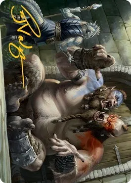 Ettin Art Card - Gold Stamped Signature