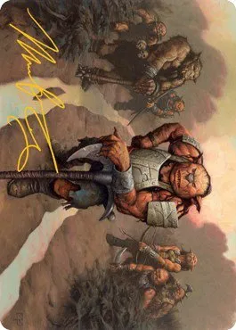 Hobgoblin Bandit Lord Art Card - Gold Stamped Signature