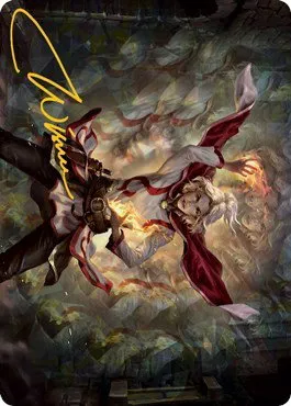 Delina, Wild Mage Art Card - Gold Stamped Signature