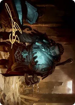 Vault Robber Art Card - Gold Stamped Signature