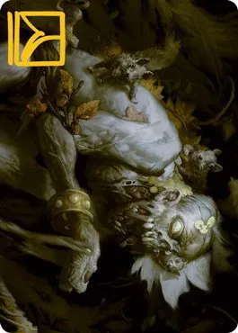 Nested Shambler Art Card - Gold Stamped Signature