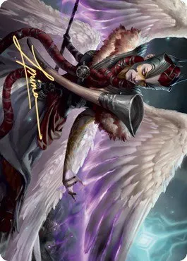 Firja, Judge of Valor Art Card - Gold Stamped Signature
