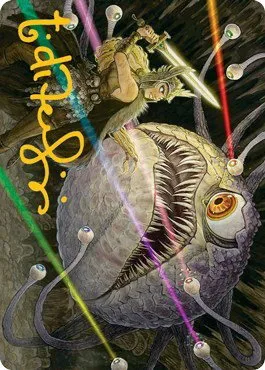 Hive of the Eye Tyrant Art Card - Gold Stamped Signature