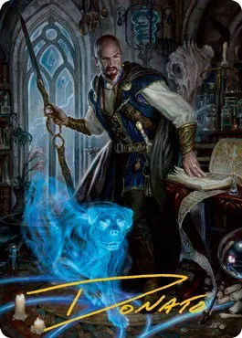 Mordenkainen Art Card - Gold Stamped Signature