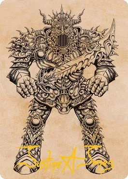 Iron Golem (Showcase) Art Card - Gold Stamped Signature