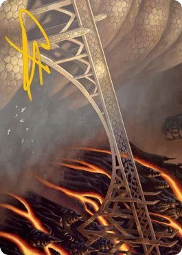 Rustvale Bridge Art Card - Gold Stamped Signature