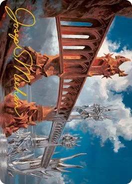 Silverbluff Bridge Art Card - Gold Stamped Signature