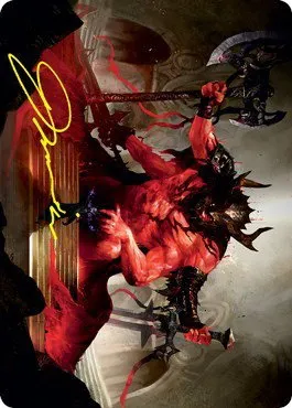 Awaken the Blood Avatar Art Card - Gold Stamped Signature