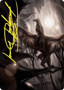 Shadrix Silverquill Art Card - Gold Stamped Signature